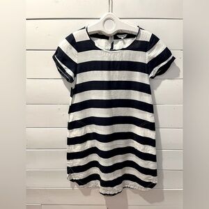 Frogbox Linen Stripe Dress - Navy & White - Size 34 (XS/S)💙